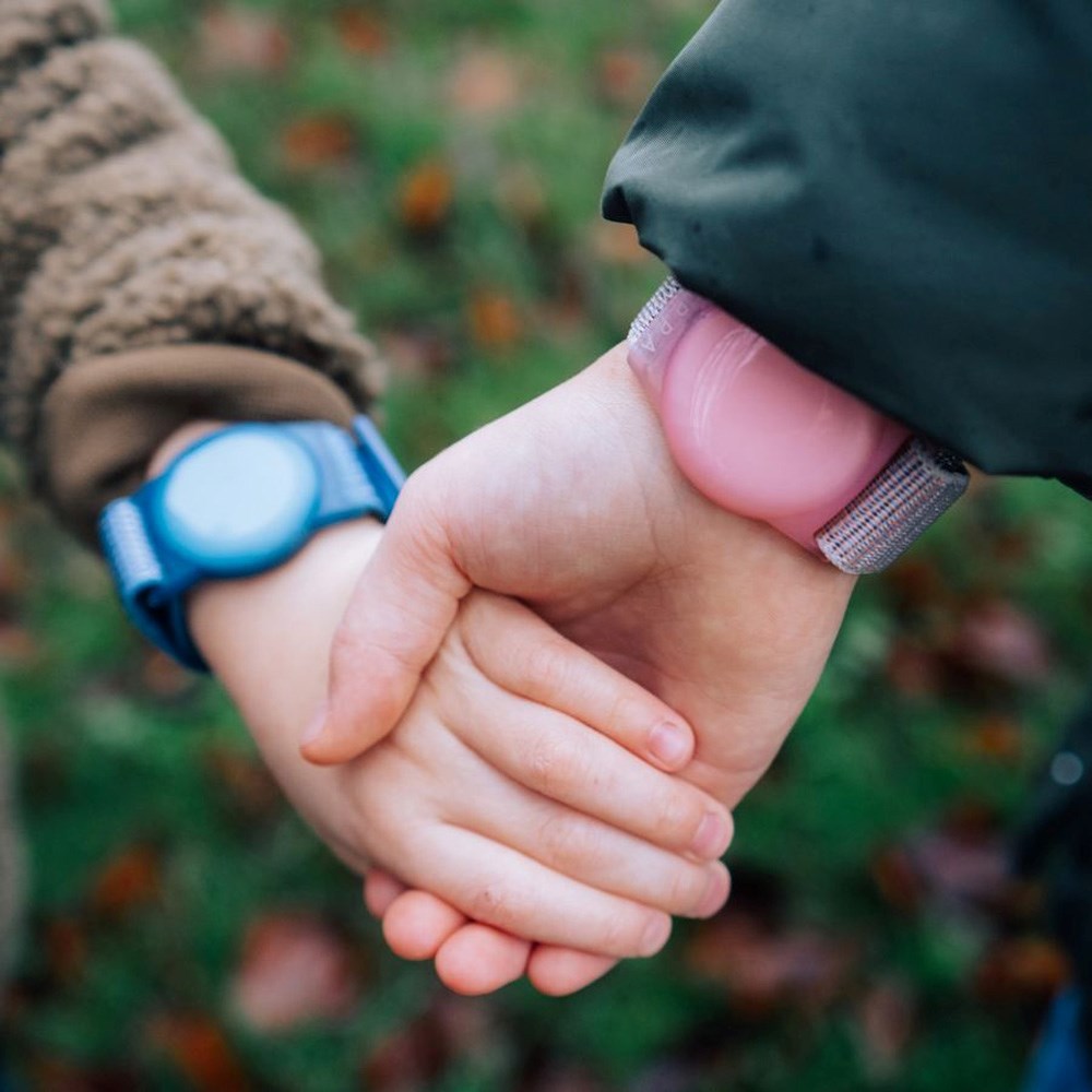 Lippa Justerbart Nylonarmband för AirTag - Rosa