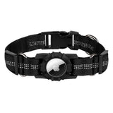 Lippa Hundhalsband med AirTag 1. & 2. Gen. Fodral - Small - Svart