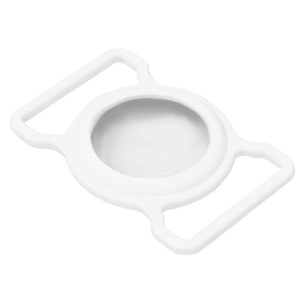 Lippa Silikon AirTag Hållare för Krage - Vit