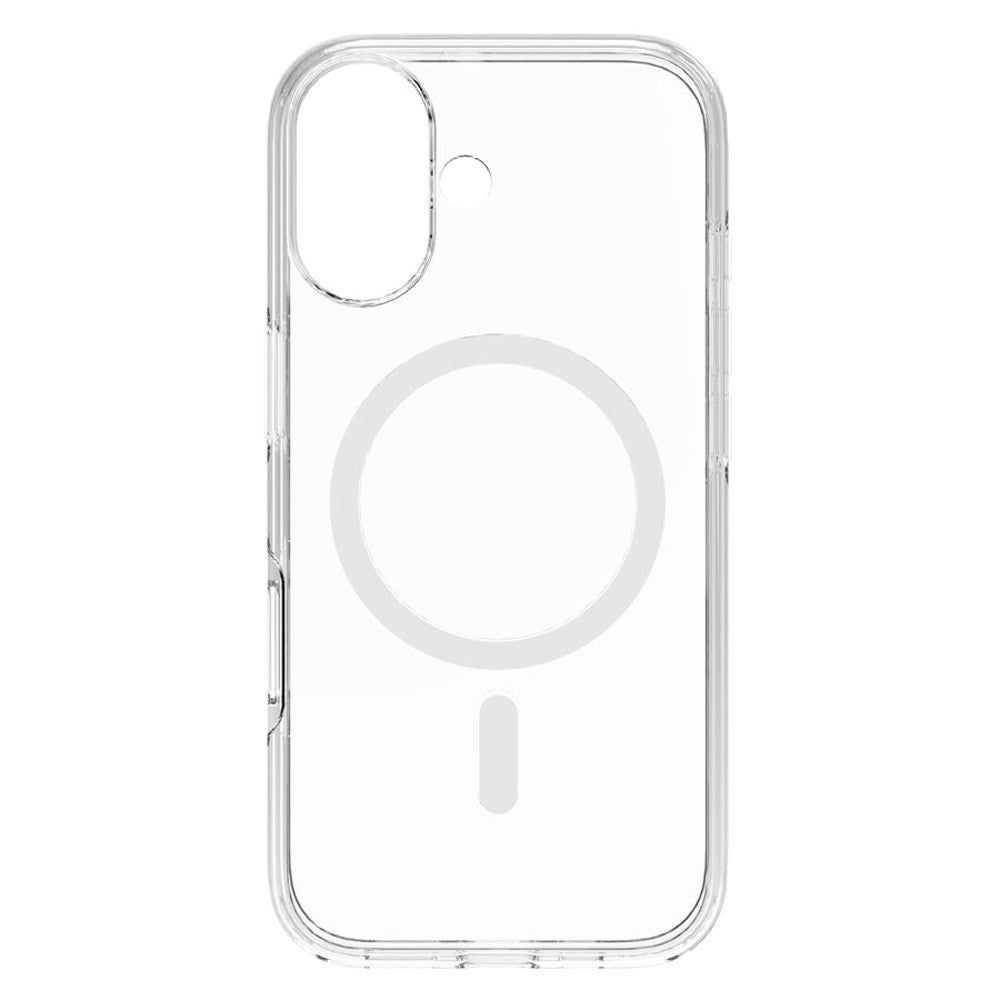 iPhone 17 Lippa Hybrid Plast Skal - MagSafe Kompatibel - Genomskinlig / Vit
