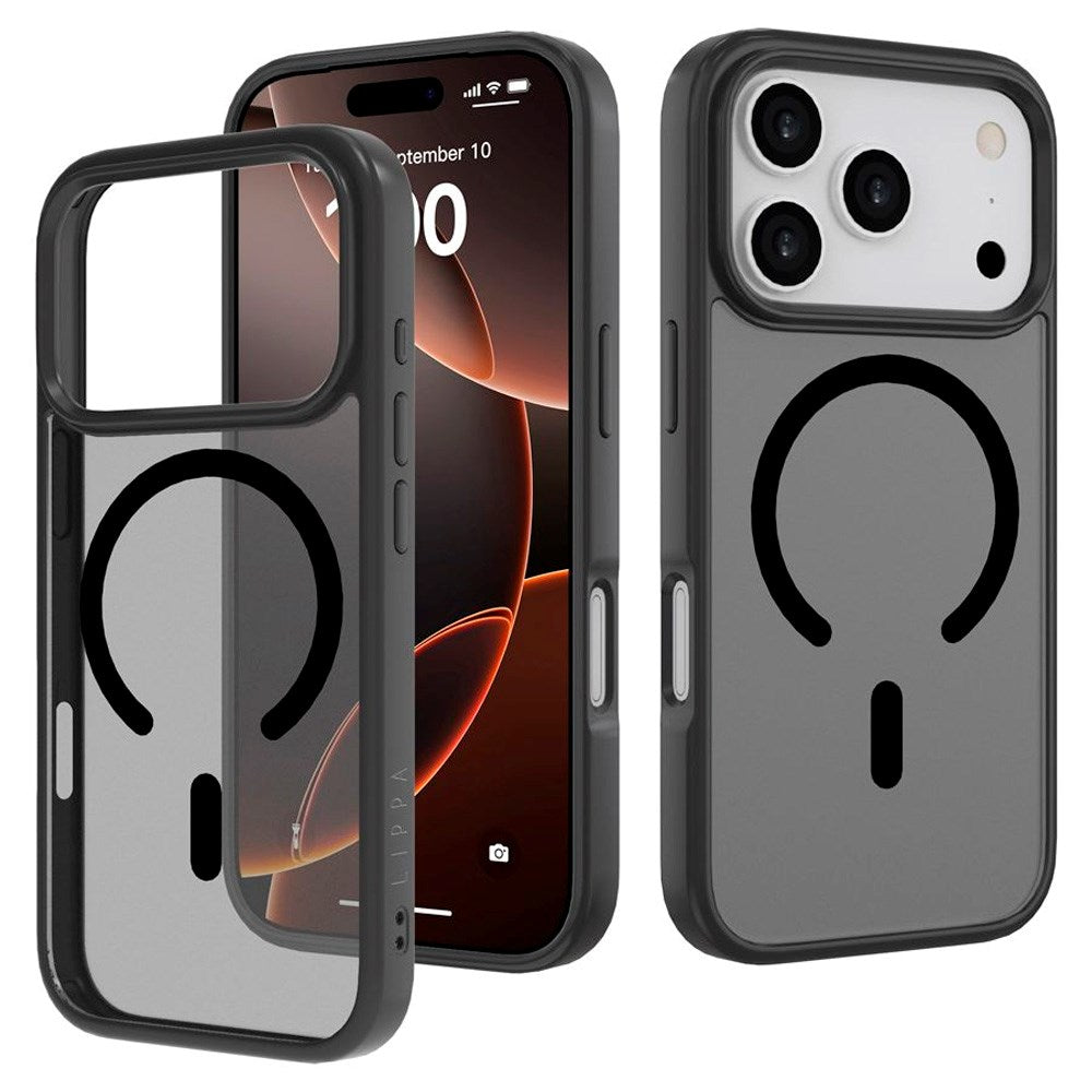iPhone 17 Pro Lippa Hybrid Plast Skal - MagSafe Kompatibel - Matt / Svart