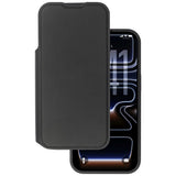 iPhone 17 Pro Max / 18 Pro Max Lippa Wallet i Konstläder 2-i-1 Fodral - MagSafe Kompatibel - Svart