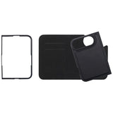 iPhone Duo Lippa Wallet Fodral i Konstläder - MagSafe Kompatibel - Svart