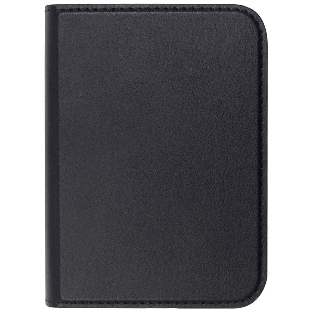iPhone Duo Lippa Wallet Fodral i Konstläder - MagSafe Kompatibel - Svart