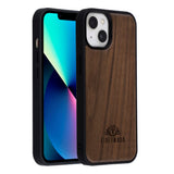 EIDERWOOD iPhone 14 / 13 Magnetiskt Träskal - MagSafe Kompatibel - Valnötsträd