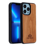 EIDERWOOD iPhone 13 Pro Magnetiskt Träskal - MagSafe Kompatibel - Körsbärsträ