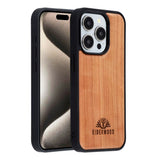 EIDERWOOD iPhone 15 Pro Magnetiskt Träskal - MagSafe Kompatibel - Körsbärsträ