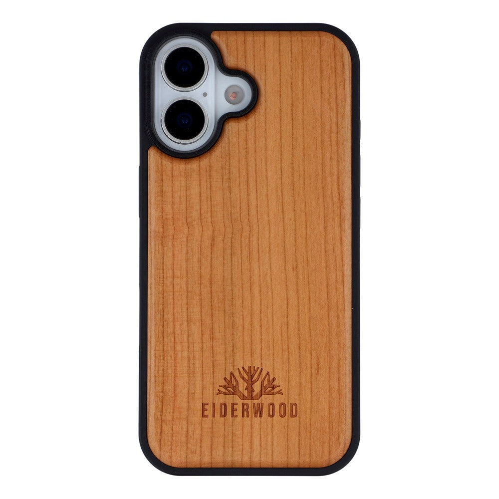 EIDERWOOD iPhone 17 Magnetiskt Träskal - MagSafe Kompatibel - Körsbärsträ