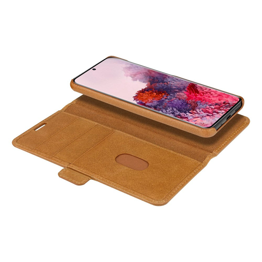 Samsung Galaxy S20 dbramante1928 Lynge 2-i-1 Äkta Läder Flip Fodral - Tan