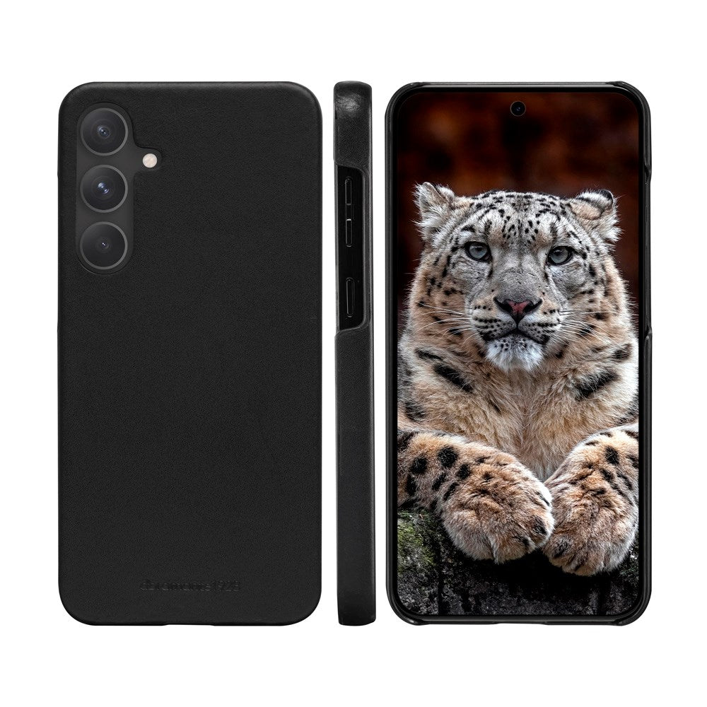 Samsung Galaxy S24 FE dbramante1928 Lynge 2-i-1 Äkta Läder Flip Fodral - Black