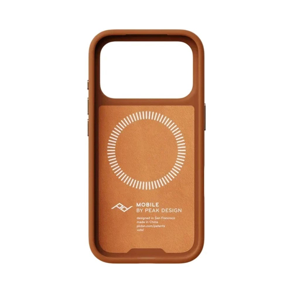 iPhone 18 Pro Max Peak Design Everyday Skal - MagSafe Kompatibel - Amber Leather