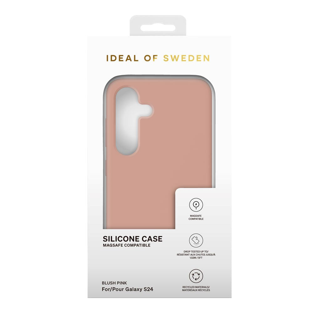 Samsung Galaxy S24 iDeal Of Sweden Silicone Skal - MagSafe-Kompatibelt - Blush Pink