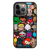 iPhone 13 Pro RhinoShield SolidSuit Tåligt Skal med Marvel - Chibi Avengers