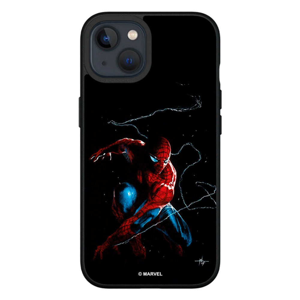 iPhone 13 RhinoShield SolidSuit Tåligt Skal med Marvel - Spider-Man On Duty