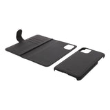 iPhone 12 Pro Max Deltaco 2-i-1 Konstläder Fodral - Svart