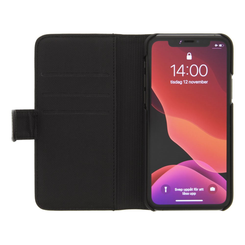 iPhone 12 Pro Max Deltaco 2-i-1 Konstläder Fodral - Svart