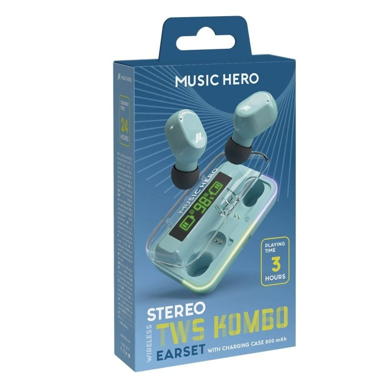 Music Hero True Wireless In-Ear Hörlurar - Blå