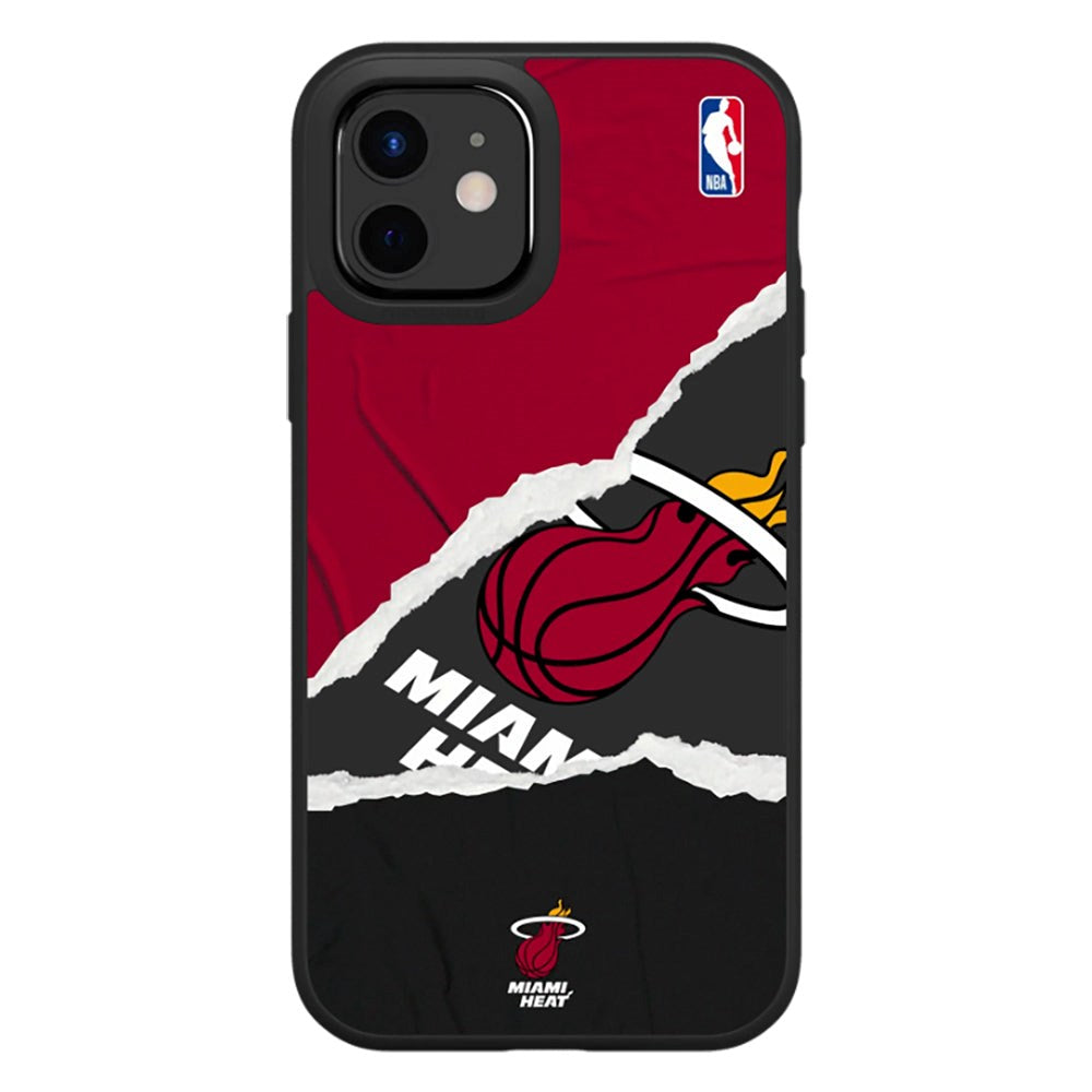 iPhone 12 / 12 Pro RhinoShield SolidSuit Tåligt NBA Skal med Miami Heat - Sweat and Tears