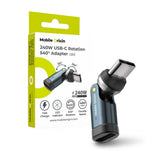 Mobile Origin 240W 540° Rotationsadapter USB-C - Grå