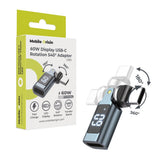 540° Vridbar Adapter USB-C Mobile Origin 60 W - Grå