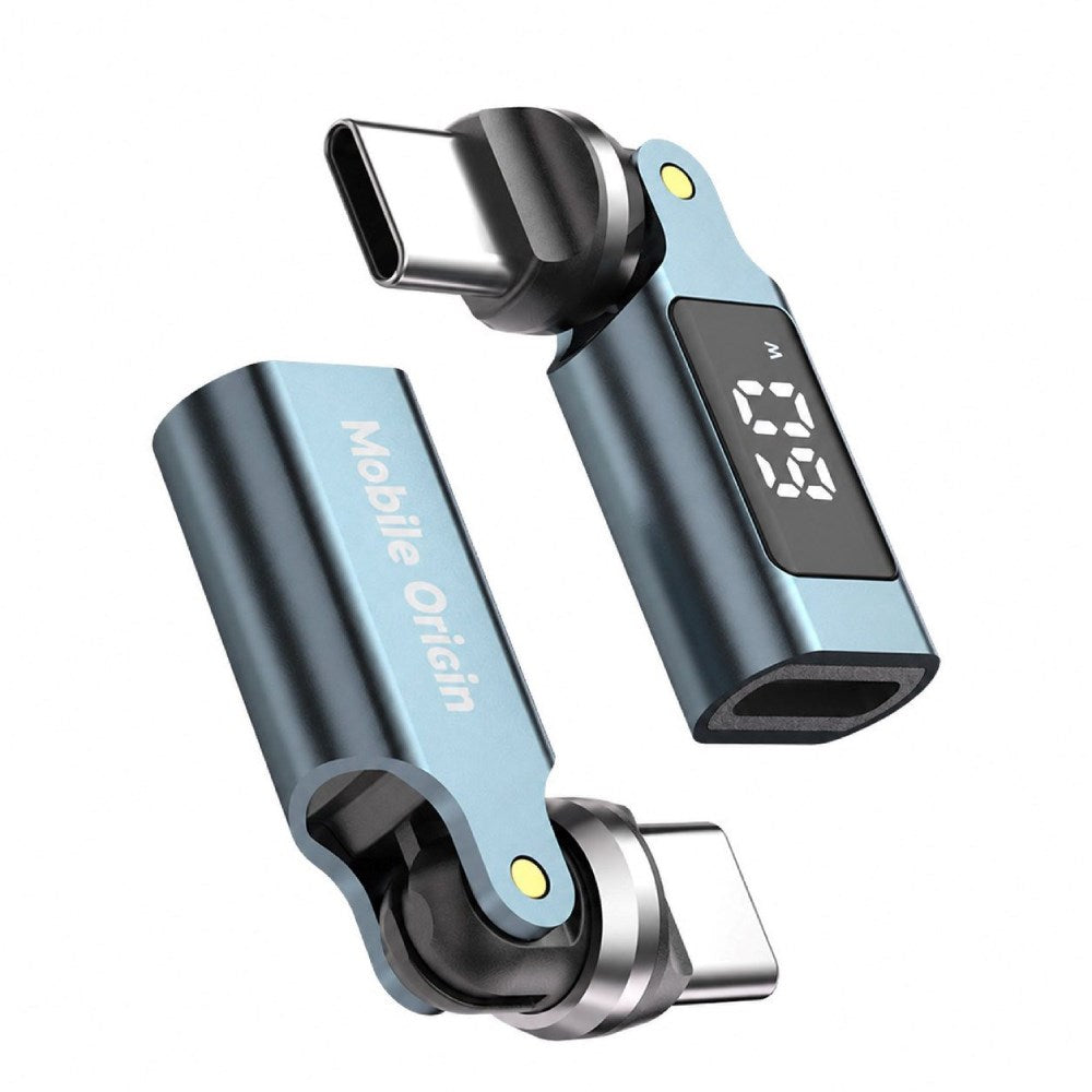 540° Vridbar Adapter USB-C Mobile Origin 60 W - Grå