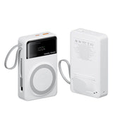 PowerBank Mobile Origin 35 W PD 20 000 mAh med Display - MagSafe Kompatibel - Vit
