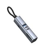 Mobile Origin 7-i-1 USB-C Hubb - USB-A / USB-C / HDMI / TF & SD Kort - Grå