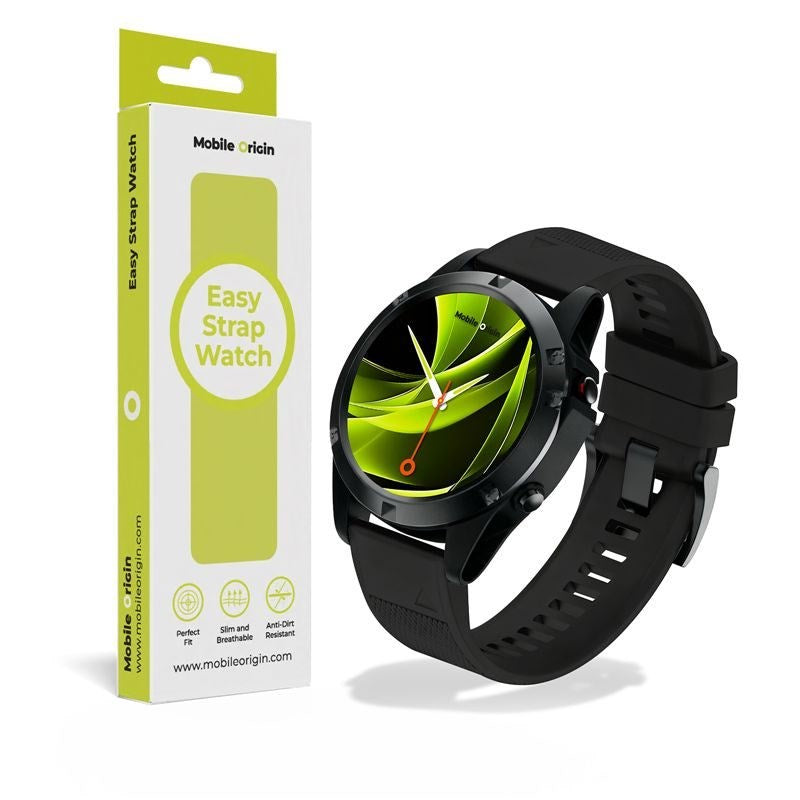 Universal Garmin 26mm QuickFit Mobile Origin Easy Strap Silikon Armband - Svart