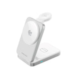 3-i-1 Qi2 Vikbar Trådlös Laddare Mobile Origin - Telefon, Apple Watch & Hörlurar - Silver