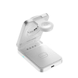 3-i-1 Qi2 Vikbar Trådlös Laddare Mobile Origin - Telefon, Apple Watch & Hörlurar - Silver