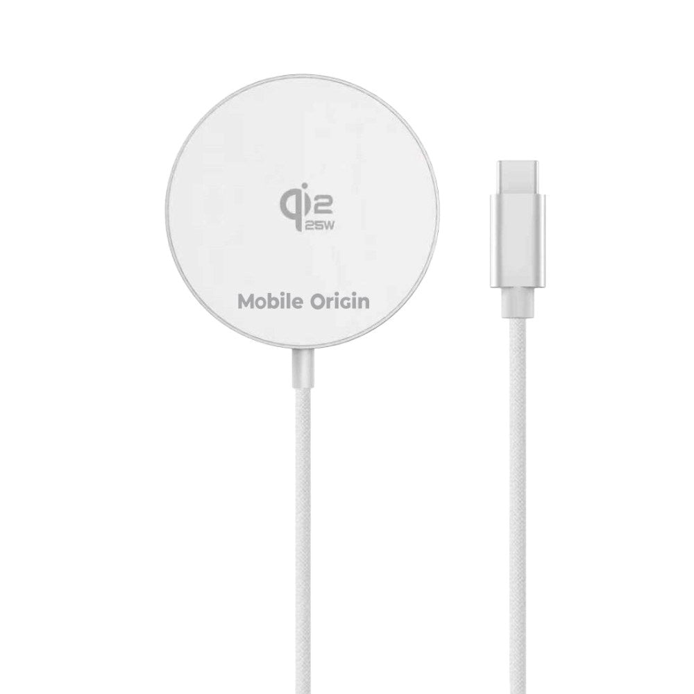 Magnetisk Trådlös Laddare Qi2 25W – Vit