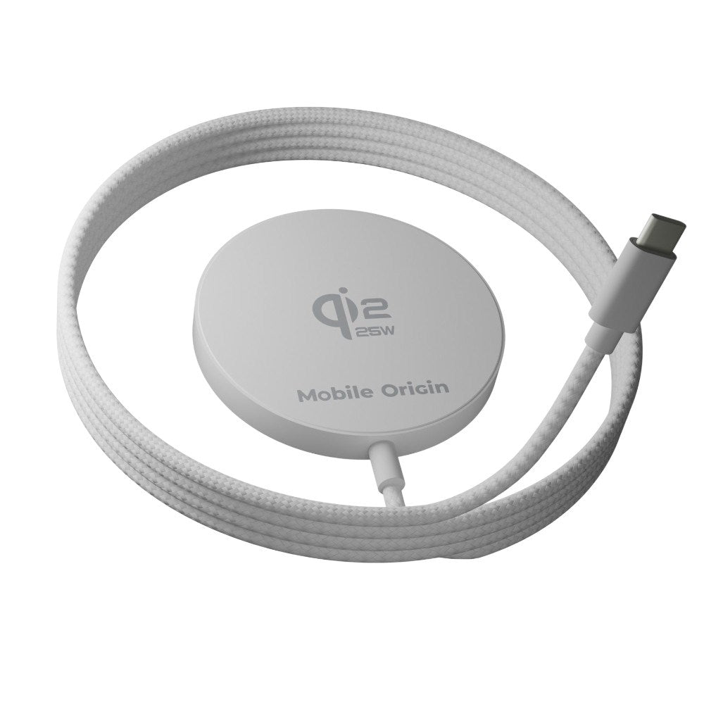 Magnetisk Trådlös Laddare Qi2 25W – Vit