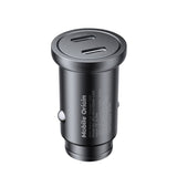 Biladdare Mobile Origin 30 W med 2x USB-C - Svart