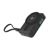 Mobile Origin 10 000 mAh Powerbank med Trådlös Laddning / Inbyggd USB-C Kabel - MagSafe / Qi2 Kompatibel - Svart