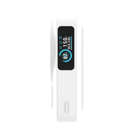 Mobile Origin 10 000 mAh Powerbank med Trådlös Laddning / Inbyggd USB-C Kabel - MagSafe / Qi2 Kompatibel - Vit