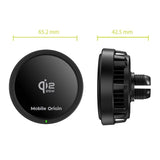 Trådlös Billaddare Mobile Origin 25W för Ventilationssystem - MagSafe Kompatibel - Svart