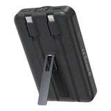 Magnetisk Powerbank 10000mAh Mobile Origin – USB-C och Lightning-kabel - Grå