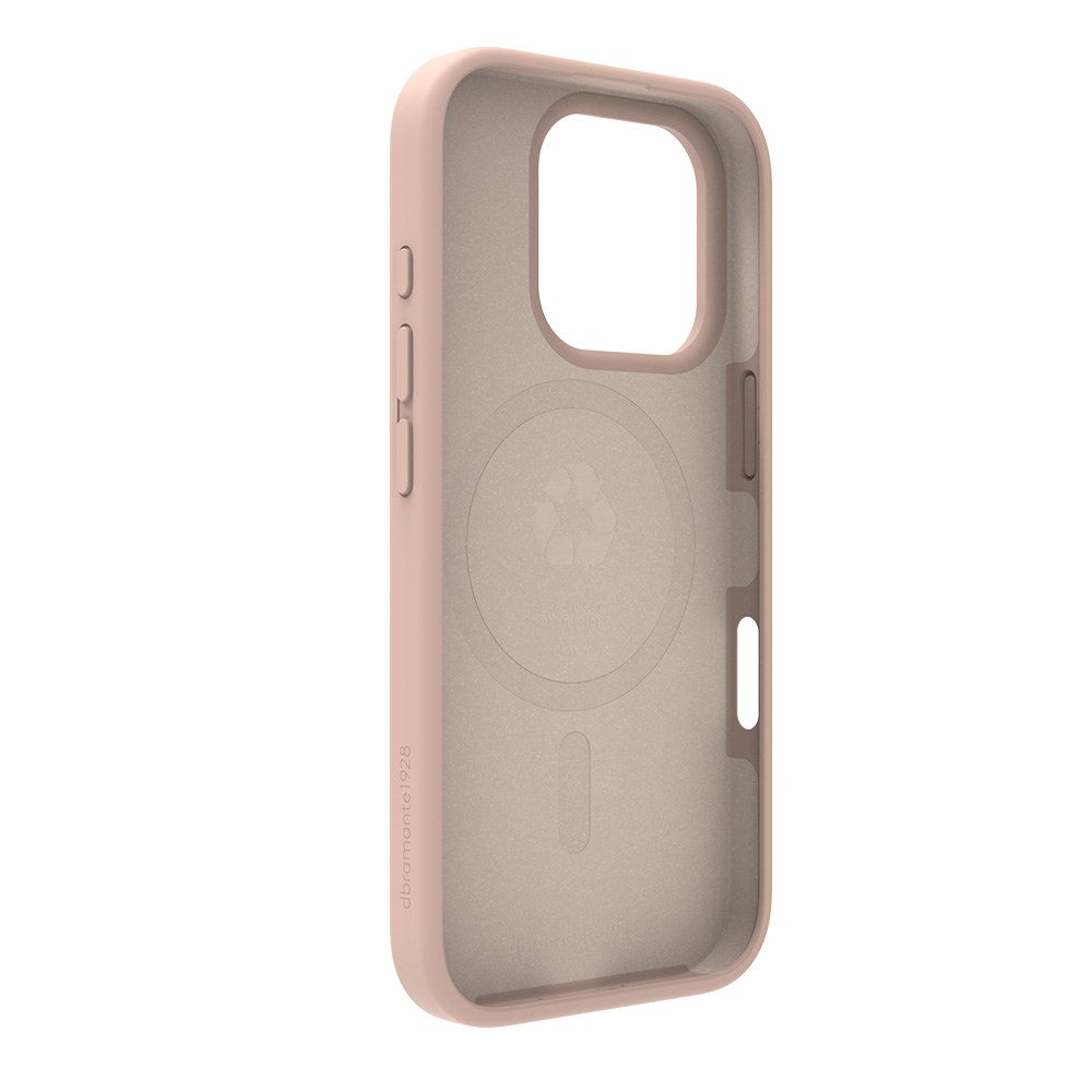 iPhone 16 Pro dbramante1928 Monaco Skal - MagSafe-kompatibelt - Pink Sand