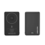 3-i-1 Powerbank 10000mAh  Mobile Origin m. Trådlös laddning – MagSafe-kompatibel – Svart