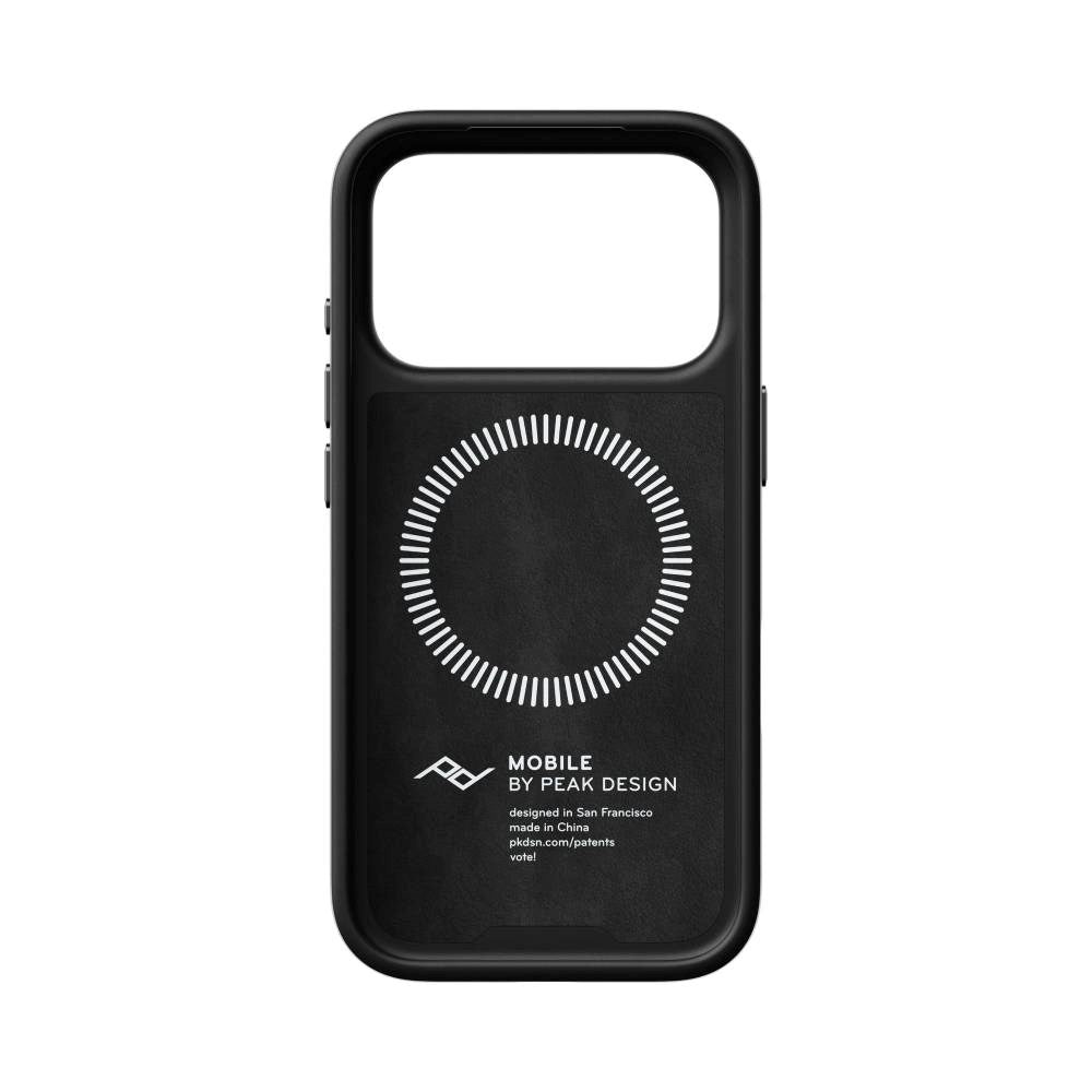 iPhone 18 Pro Peak Design Everyday Loop Skal - MagSafe Kompatibel - Black Clarino