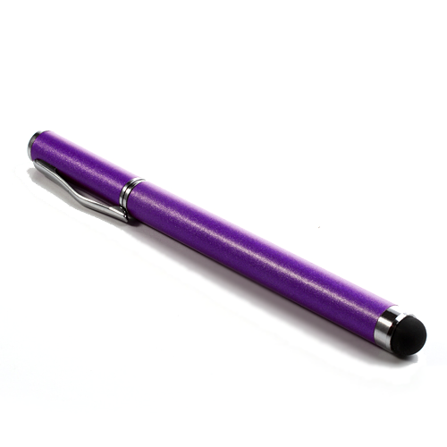 Universal Touch Pen med Kulspetspenna - Lila