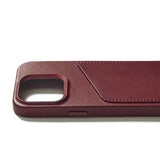Mujjo iPhone 15 Pro Leather Wallet Skal - MagSafe Kompatibel - Brun