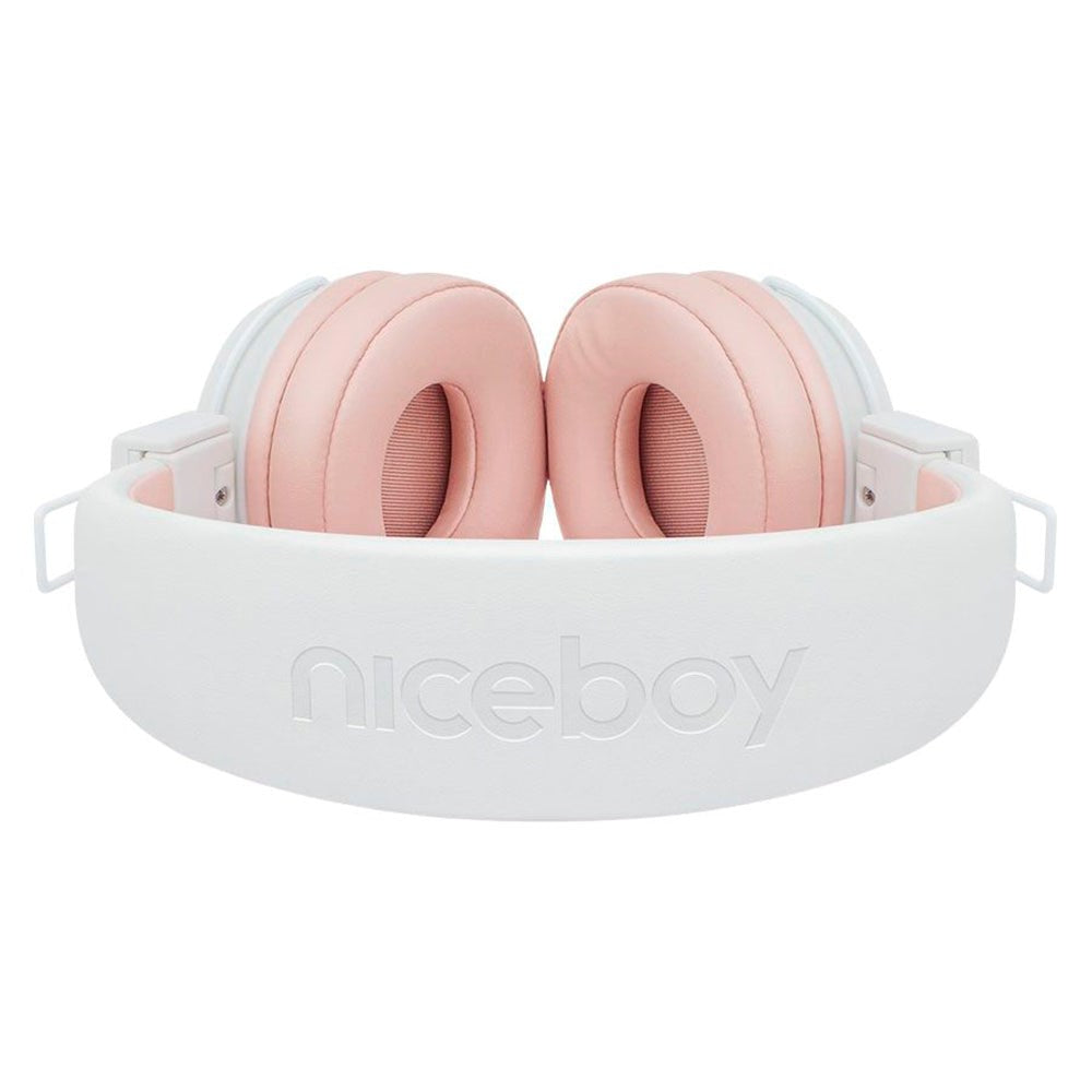 Niceboy Hive JOY 3 Sakura Bluetooth On-Ear hörlurar - Vit / Rosa