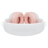 Niceboy Hive JOY 3 Sakura Bluetooth On-Ear hörlurar - Vit / Rosa