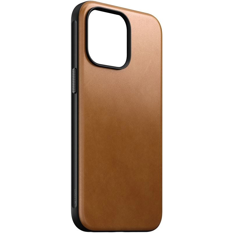 iPhone 15 Pro Max Nomad Modern Leather Skal - MagSafe Kompatibel - Tan