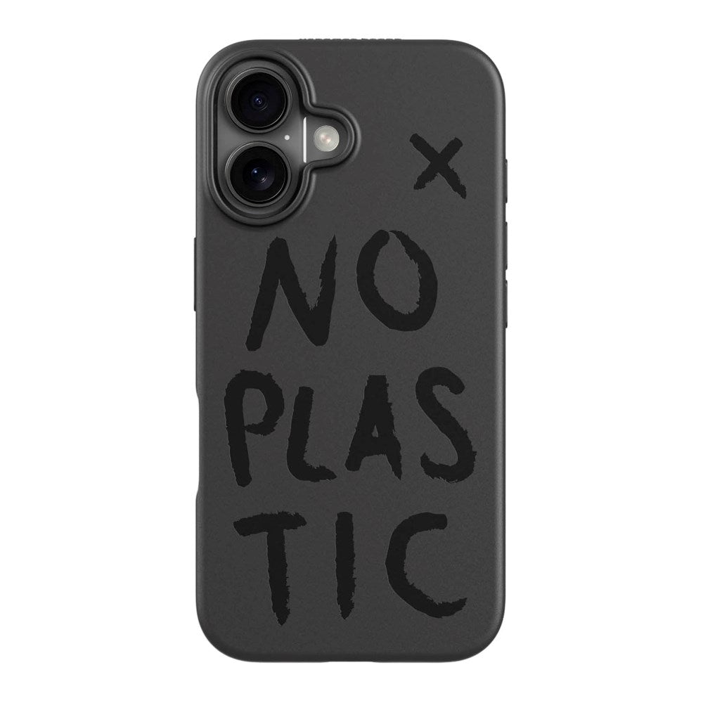 agood company iPhone 16 PLNTPRTCT Skal - Black / No Plastic