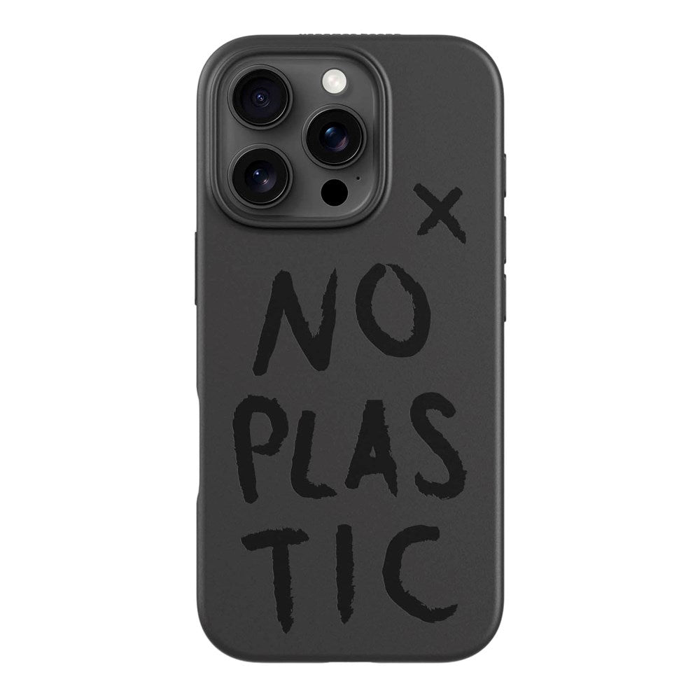 agood company iPhone 16 Pro PLNTPRTCT Skal - Black / No Plastic