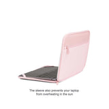 Philbert MacBook 15-16" Fodral med Inbyggt Sol / Privacy Skydd - Rosa