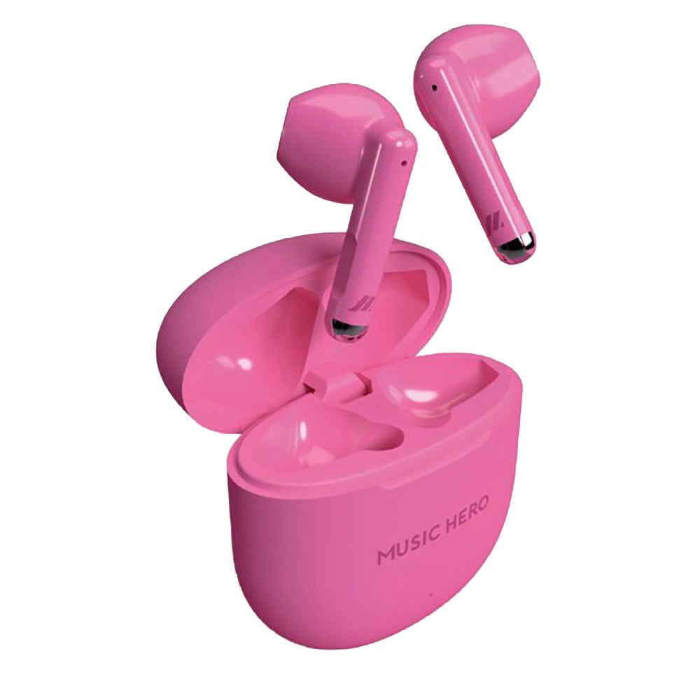 MUSIC HERO Nubox True Wireless Stereo In-Ear Hörlurar - Pink