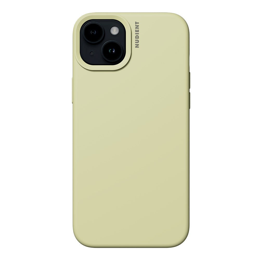 Nudient iPhone 15 Base Silikon Skal - Pale Yellow